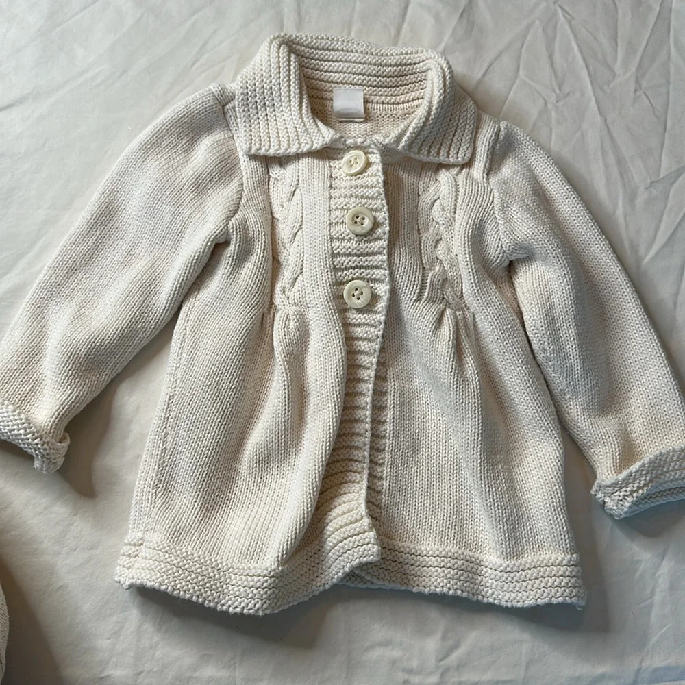 Old Navy Purple and White Hoodies for Cozy Comfort. Size 6-12 months. Butterfly